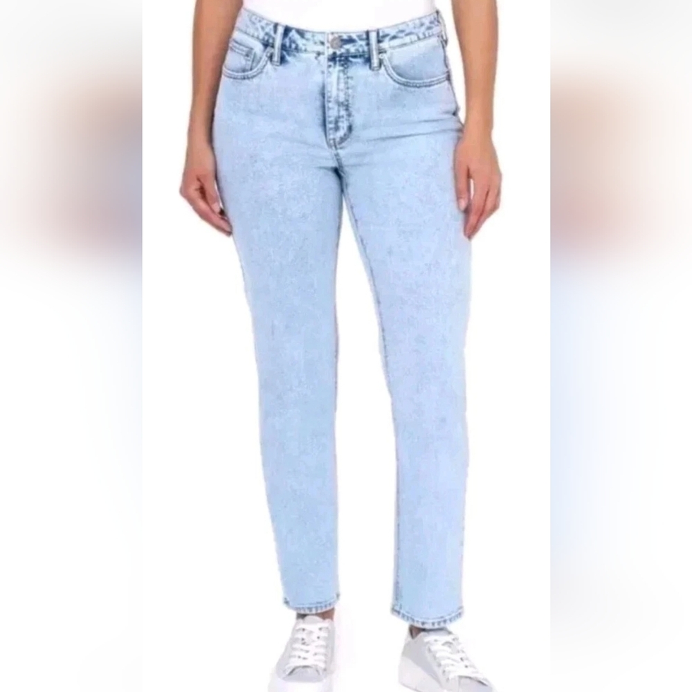 Seven 7 Ladies High Rise Slim Straight Jean Size 10 Lynx Seven7 NEW